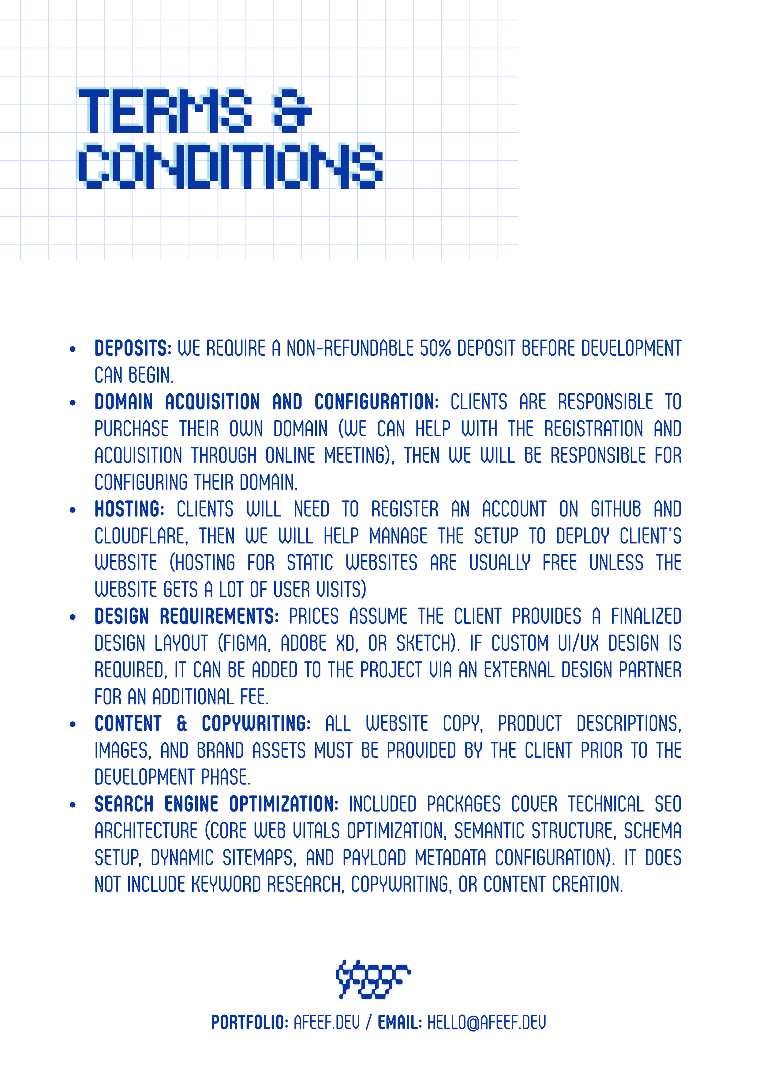 Terms and Conditions